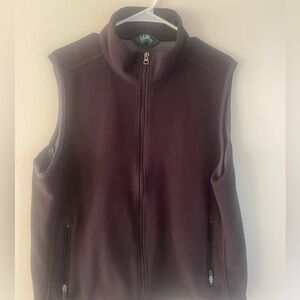 Men’s Large LLBean fleece vest - Black
